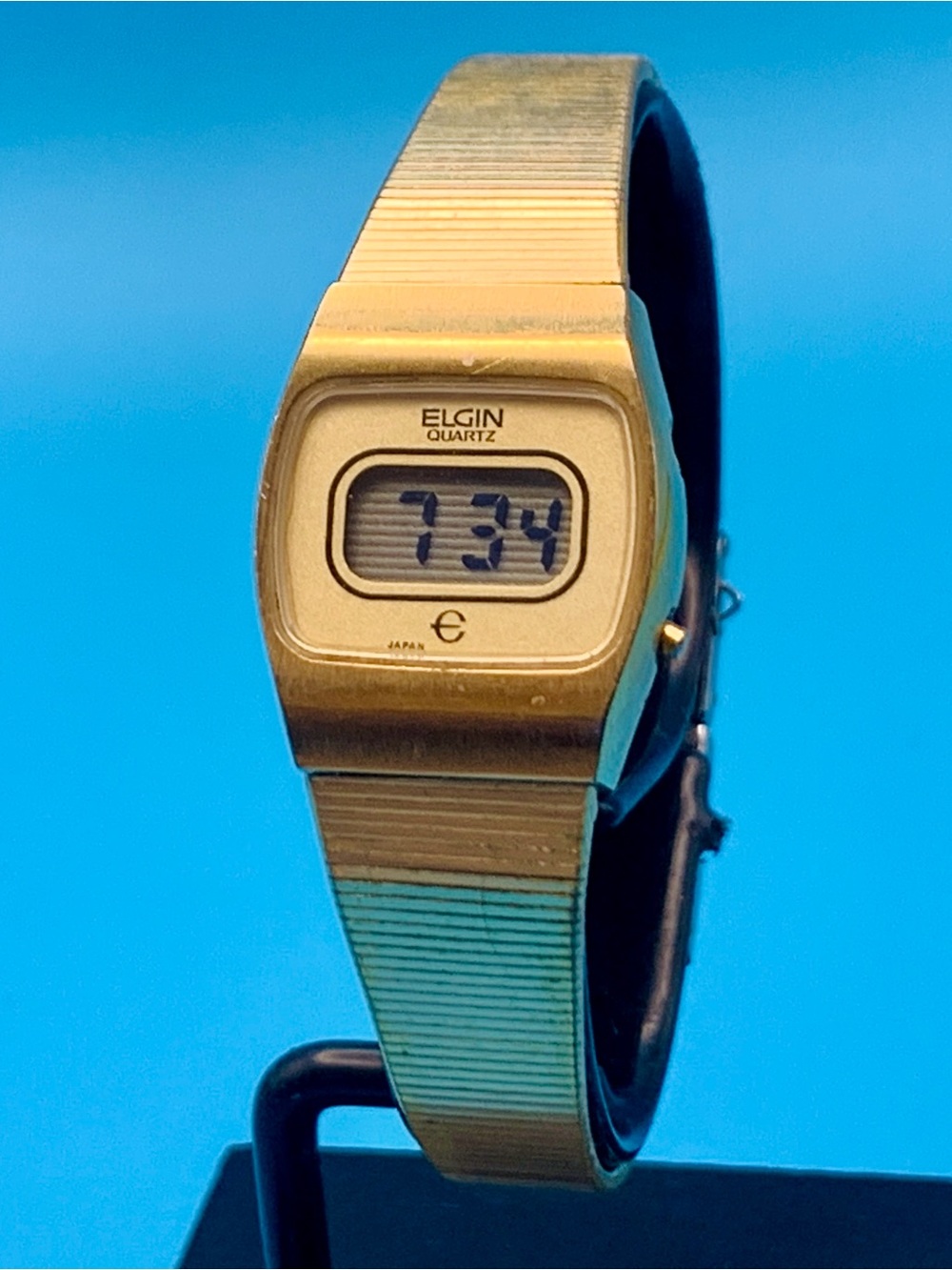 ELGIN P512-9215 Women’s Rare Vintage Digital Wristwatch Japan Works New Battery